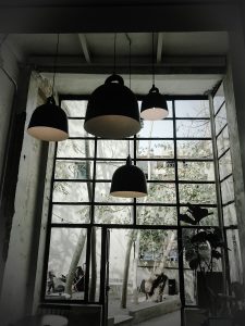 Photo "Industrial solar chandelier suitable for courtyards"